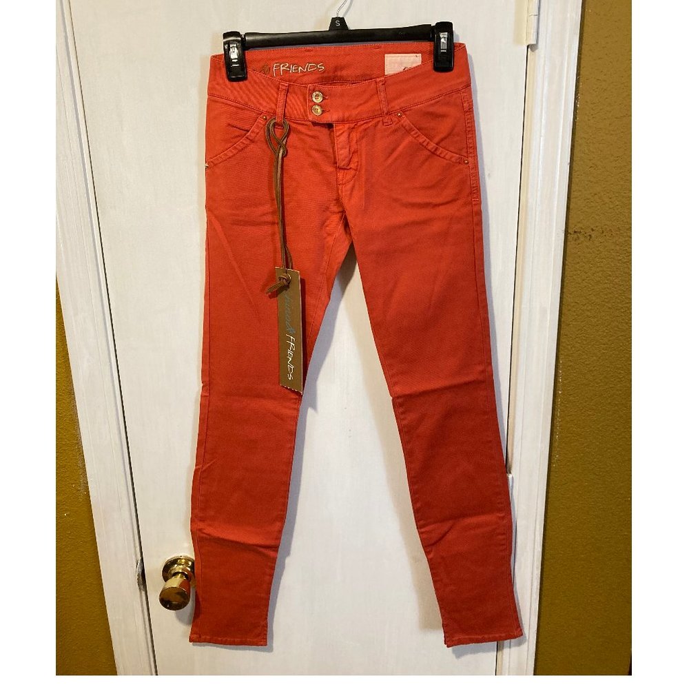 MET Chino & Friends women's size 24 slit ankle skinny chino pants 25x31 - 26x31